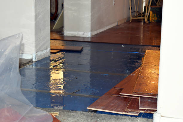 Professional Flood Cleanup technician working in Russell, PA